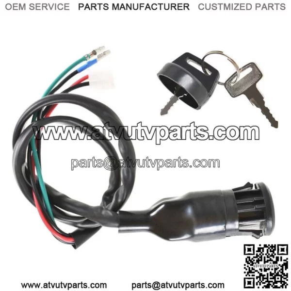 New Ignition Key Switch Fit For 1985-1987 Honda TRX250 Fourtrax 35100-HA8-682 (For: Honda) - Image 4