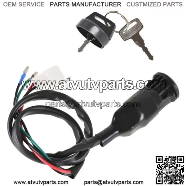 New Ignition Key Switch Fit For 1985-1987 Honda TRX250 Fourtrax 35100-HA8-682 (For: Honda) - Image 5