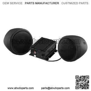 600W 2-SPEAKER BLUETOOTH SOUND SYSTEM BLACK YAMAHA RHINO VIKING UTV (Fits: Yamaha Rhino 660)