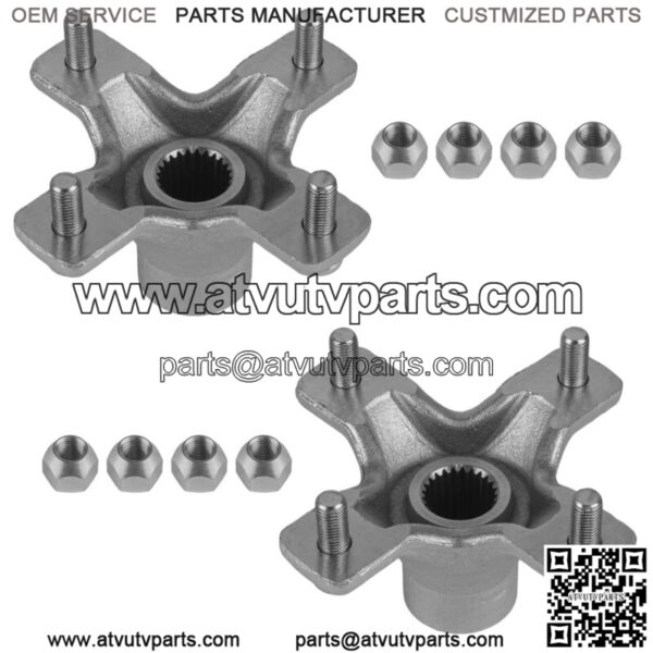2x Rear Left Or Right Wheel Hub w/ Lug Nuts for Honda TRX400X 2009 2012-2014