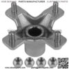 Rear Left Or Right Wheel Hub w/ Lug Nuts for Honda TRX400X 2009 2012-2014