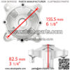 2 Rear Wheel Axle Hub W/Bearing Bolt for Polaris Sportsman 800 4X4 6X6 2007-2015 - Image 2