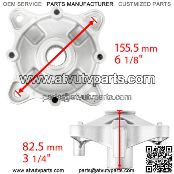 2 Rear Wheel Axle Hub W/Bearing Bolt for Polaris Sportsman 800 4X4 6X6 2007-2015 - Image 2
