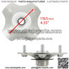 Rear Left Right Wheel Hub for Honda TRX500TM Foreman 500 2x4 2005 2006 - Image 3