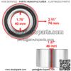 Rear Wheel Hub Bearing For Polaris RZR 800 EFI 2008-2014 / RZR S 4 800 2008-2014 - Image 4