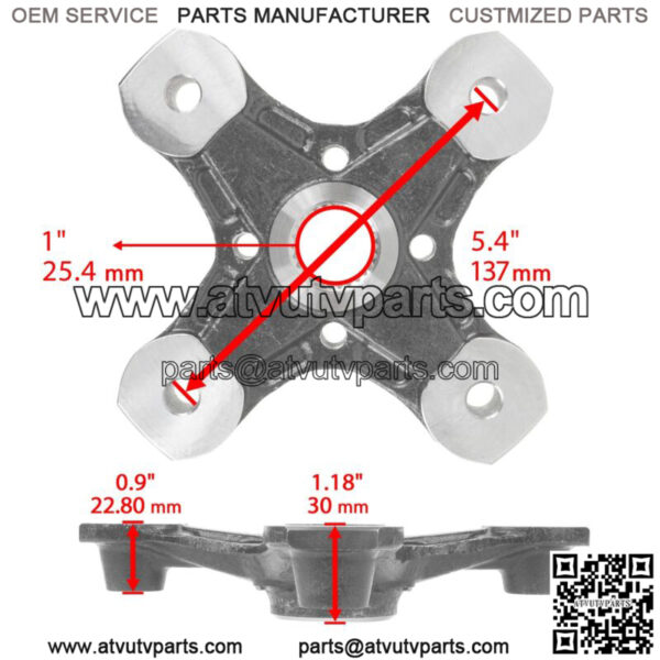2 Front or Rear Wheel Hub for Can-Am Outlander 650 / Max 650 4X4 2013 2014- 2020 - Image 2