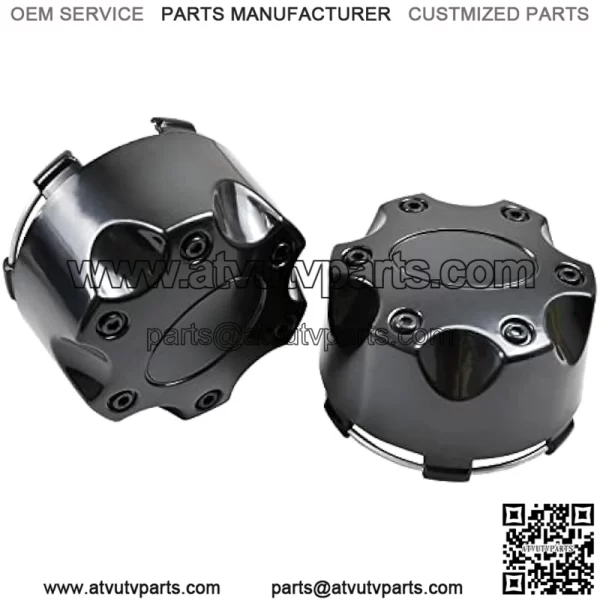 Flat Center Cap for Polaris RZR ACE Ranger General Sportsman, KATIMOTO Black Tire Wheel Hub Caps Center Covers for Polaris Ranger RZR 800 900 XP 4 Turbo Accessories, Replace #1521509-521 (4PCS) - Image 2