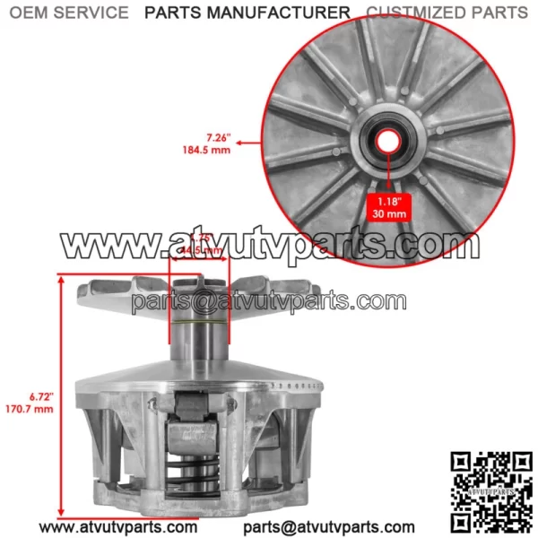 1323272 Primary Drive Clutch For Polaris General 1000 2016 / RZR 1000 PS 2017-20 - Image 2