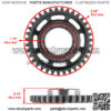 Starter Clutch & Driven Gear Reduction Gear W/Gasket for Honda TRX450ER 2006-14 - Image 2