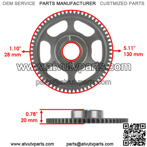 Starter Clutch Idler Gear For Polaris 6230467 Starter Crank Gear - Image 2