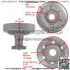 Clutch One Way Bearing w/ Drum Housing fits Kawasaki Bayou 300 KLF300B 1988-2004 - Image 2