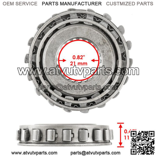 Clutch One Way Bearing w/ Drum Housing fits Kawasaki Bayou 300 KLF300B 1988-2004 - Image 4