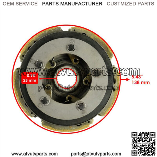 Wet Clutch Drum Housing For Honda TRX300FW Fourtrax 300 4x4 88-2000 Bearing NEW - Image 4