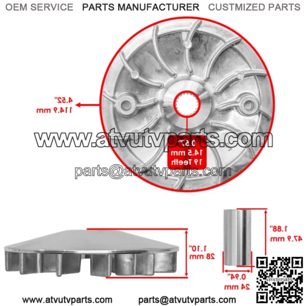 Clutch Driven Pulley For Ranger 150 EFI 2019-2021 3050100 3050200 - Image 2