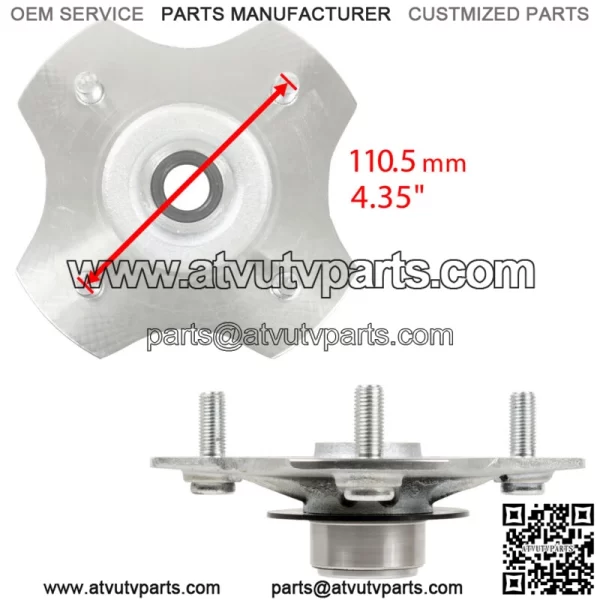 Rear Right Axle Wheel Hub for Honda TRX500FE TRX500FM Foreman 500 ES S 2005-2011 - Image 3