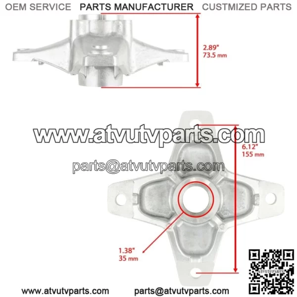 Front Left or Right Wheel hub w/ Kit for Yamaha Raptor 700 700R YFM700R 2006-13 - Image 2
