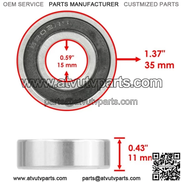 Front Left or Right Wheel hub w/ Kit for Yamaha Raptor 700 700R YFM700R 2006-13 - Image 4