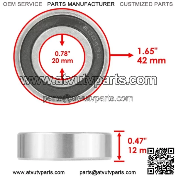 Front Left or Right Wheel hub w/ Kit for Yamaha Raptor 700 700R YFM700R 2006-13 - Image 5