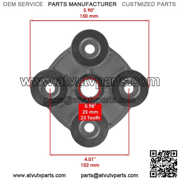 4x Rear L/R Wheel Hub w/ Hardware for Polaris Sportsman 570 2008 NEW - Image 2