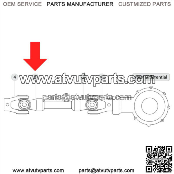 Rear Drive Propeller Shaft Yoke Joint for Yamaha 4S1-46108-01-00 4S1-46108-00-00 - Image 2