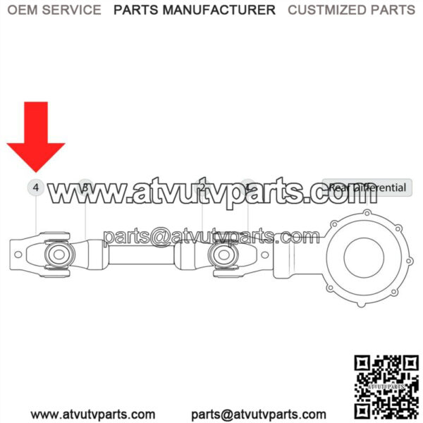 Rear Propeller Shaft Yoke Joint For Can-Am Outlander 400 / Max 400 4X4 2003-2014 - Image 2