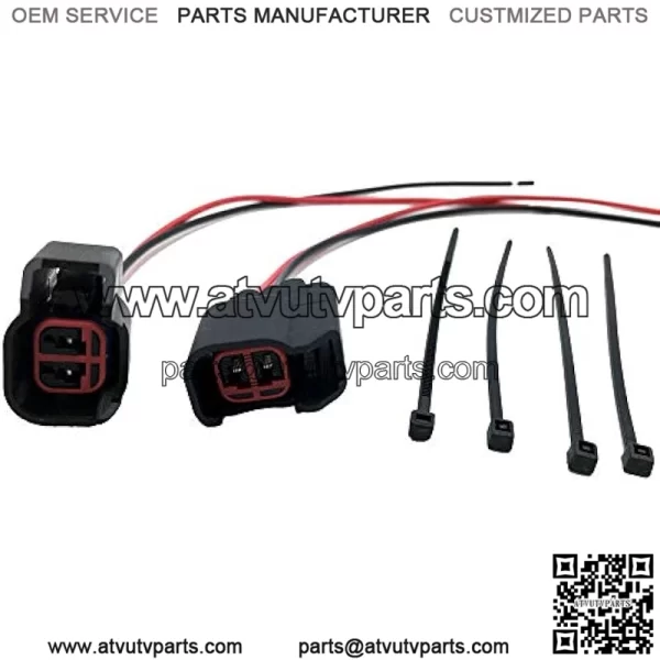 2 PACK Compatible with Polaris Fuel Injector Repair Harness Kit RZR Ranger 570 800 900 Pigtail 1204318 - Image 4