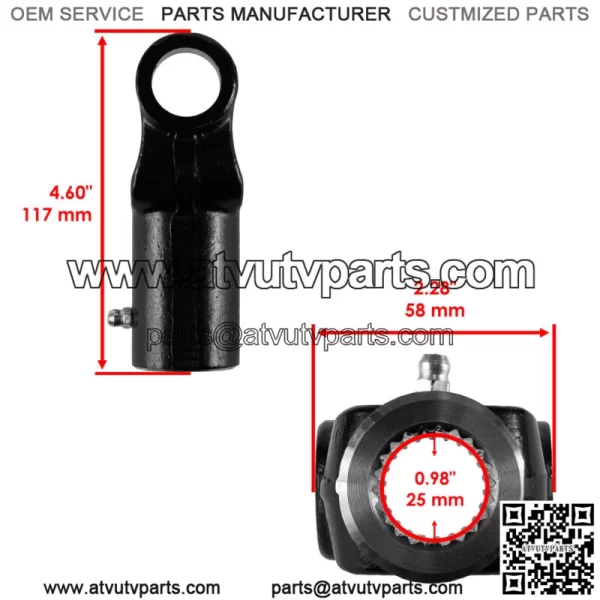 Front Drive Shaft Indexed Slip Yoke For Polaris Ranger 1000 Crew 2014 - 2022 (For: Polaris) - Image 2