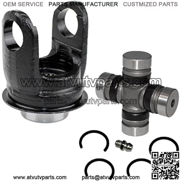 Rear Drive Shaft Yoke with U-Joint Compatible with Suzuki Lt-F400 Eiger 400 2X4 Man 2002-2007
