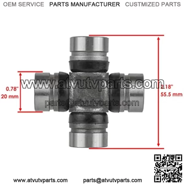 U-Joint Kit Compatible with Suzuki Ozark 250 Lt-F2520 2X4 2002-2009 Drive Shaft - Image 2