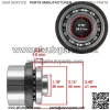 Front Differential OST Output Hub For Polaris Ranger 800 6x6 2011-2016 (For: Polaris Sportsman 570) - Image 2