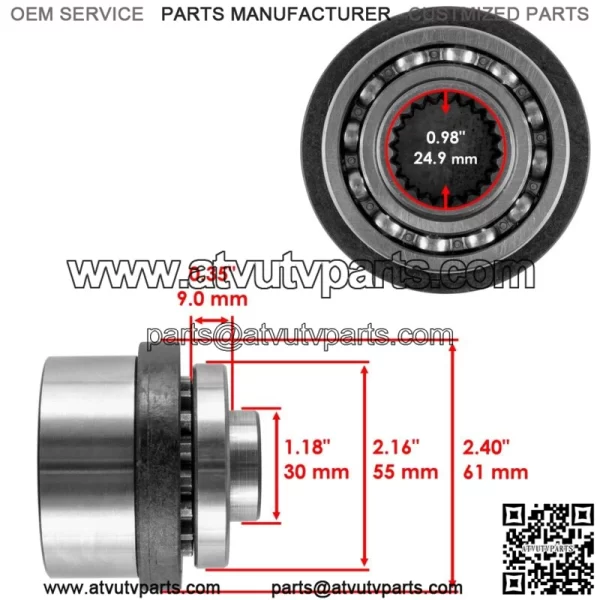 Front Differential OST Output Hub For Polaris Sportsman 500 FOREST 2011-2013 (For: Polaris Sportsman 570) - Image 2