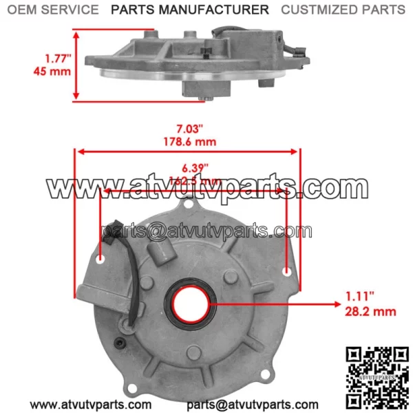 3235161 3234588 1332909 Front Differential Output Cover For Polaris - Image 2