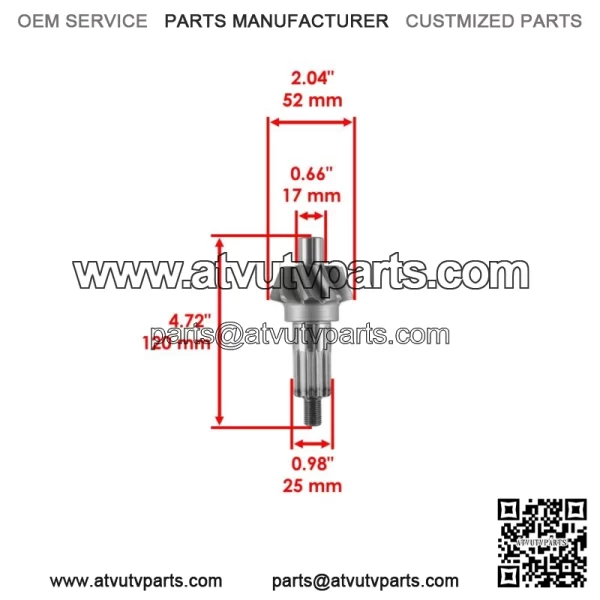 Differential Gear For Yamaha 5UG-Y4612-00-00 (For: 2006 Yamaha Rhino 660) - Image 2