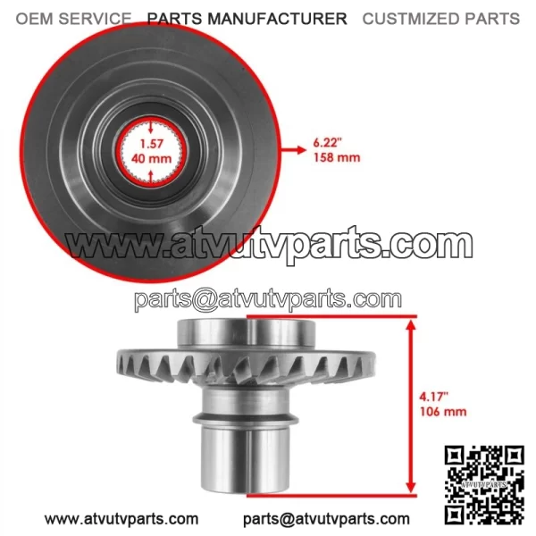 Differential Gear For Yamaha 5UG-Y4612-00-00 (For: 2006 Yamaha Rhino 660) - Image 3