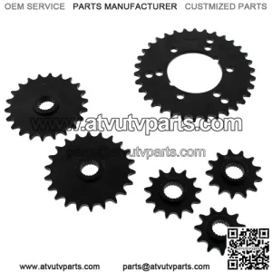 1994 Polaris 400L 400 4x4 Steel Sprocket Complete Set for ATV 4 Wheeler
