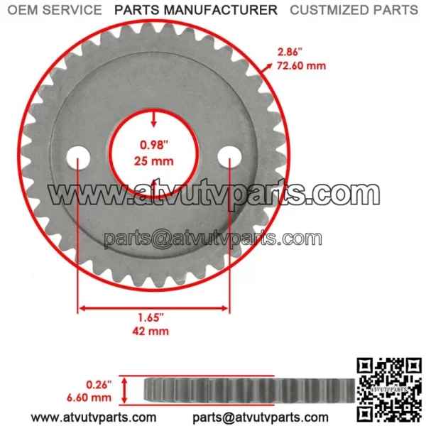 Fits Polaris RZR 4 900 / RZR 900 2014 Camshaft Cam Timing Chain w/ Sprockets (For: Polaris) - Image 3