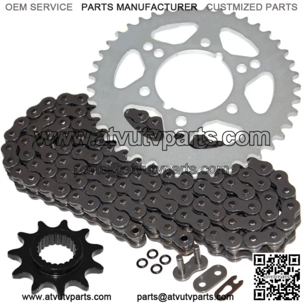 O-Ring Drive Chain & Sprockets Kit for Polaris Trail Boss 250 1995-1999 (For: Polaris)