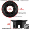 R. Axle Shaft with Nut for Yamaha 5LP-25381-00-00 5LP-25381-10-00 90171-14037-00 - Image 3