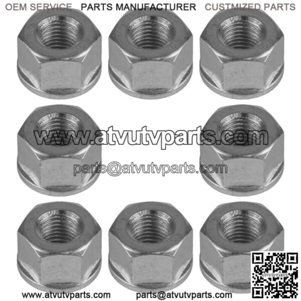 8x Front and Rear Wheel Nut for Honda FourTrax 250 1986-1987 - Image 3