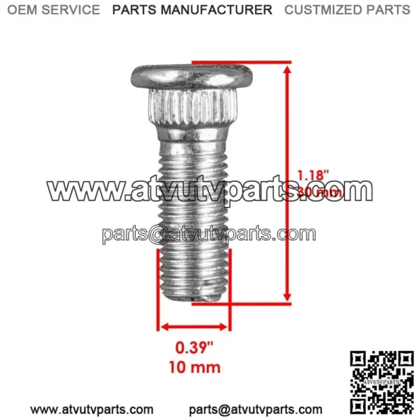 4 Front or Rear Wheel Hub Stud Bolt For Yamaha Grizzly 350 YFM350 2007 - 2014 - Image 2