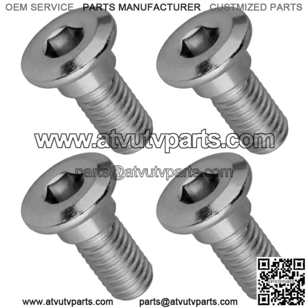 4 Front or Rear Wheel Disc Stud Screw Bolt For Yamaha Rhino 700 YXR700 F 2008-13
