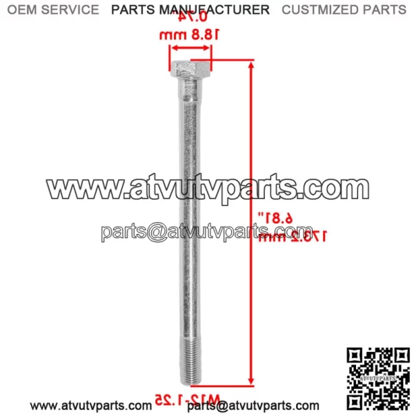 Primary Clutch Bolt For kawasaki Mule 4010 Trans /Trans Camo KAF620 2009-2023 - Image 2