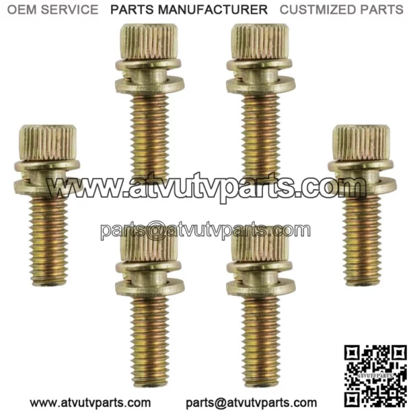 6 Exhaust Manifold Bolts Studs Screw for Polaris RZR XP / XP 4 1000 2014-2018 (For: Polaris) - Image 4