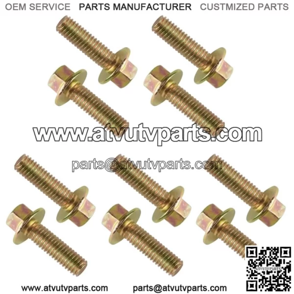 10x Flanged Head Clutch Bolt M6x20 for Polaris Ranger Crew XP 1000 2020-2021 (For: Polaris) - Image 5