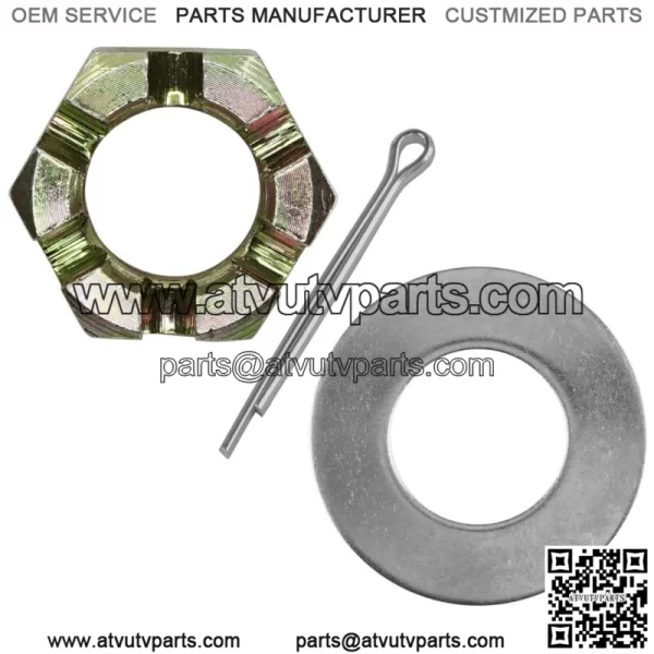 Front/Rear Axle Castle Nut w/Washer & Pin For Polaris Scrambler XP 1000 14-19 (For: Polaris) - Image 5
