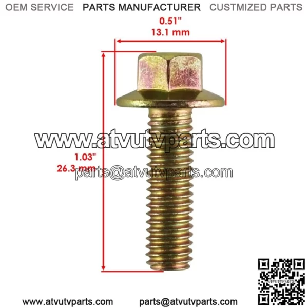 Flanged Head Clutch Bolt M6x20 for Polaris RZR S 1000 2021 / 7518576 3131726 (For: Polaris) - Image 2
