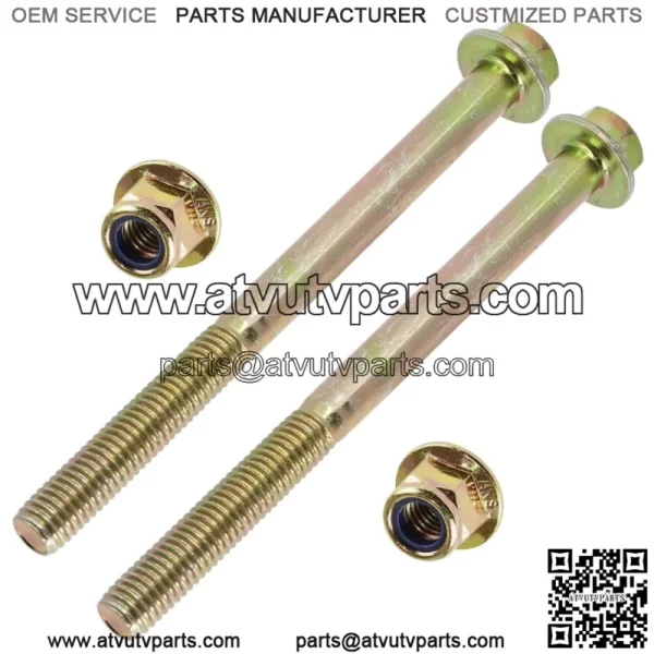 2x Rear Bearing Carrier Upper Bolt & Nut For Polaris Scrambler XP 1000 HO 2014 (For: Polaris)