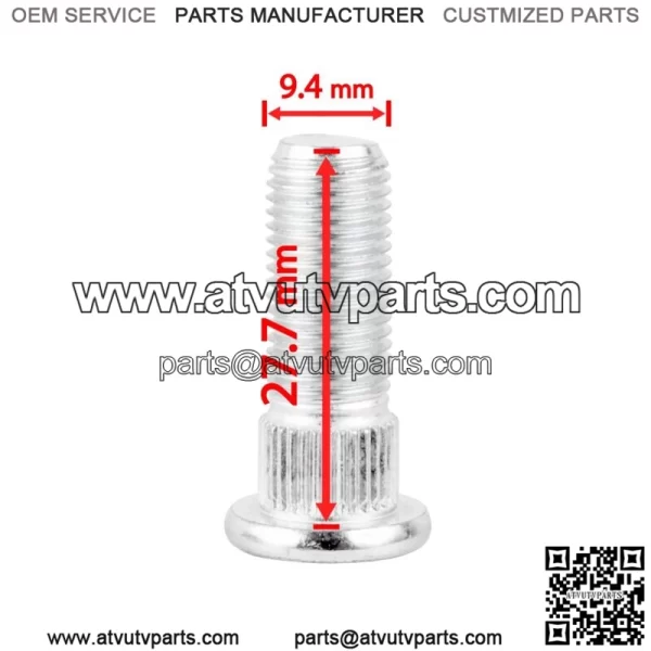 8 Rear Sprocket Hub Rotor Stud Bolt For Polaris Trail Boss 250 1992-1999 7515513 (For: Polaris) - Image 2