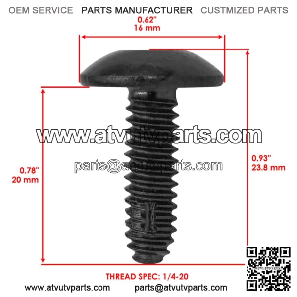 7518280 Body Torx Screw Bolt For Polaris Ranger 400 10-14, 800 09-14, 900 11-14 - Image 2