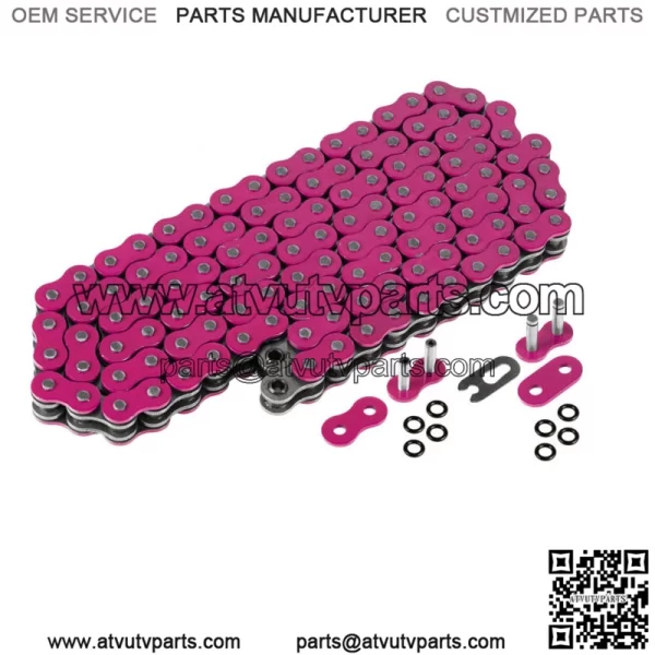 Pink O-Ring Drive Chain for Suzuki LTZ400 Quadsport 2003 2004 2005 06 07 08 2009